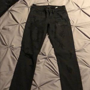 Lucky Brand faded black Ava Skinny jeans